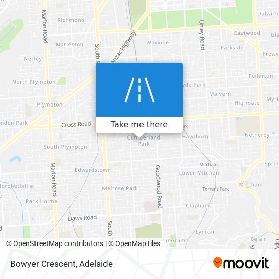 Bowyer Crescent map