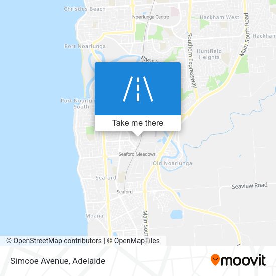 Simcoe Avenue map