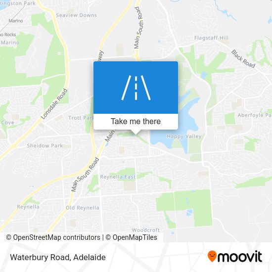 Waterbury Road map