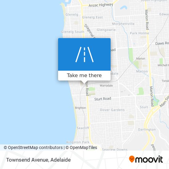 Townsend Avenue map