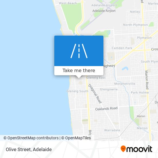 Olive Street map