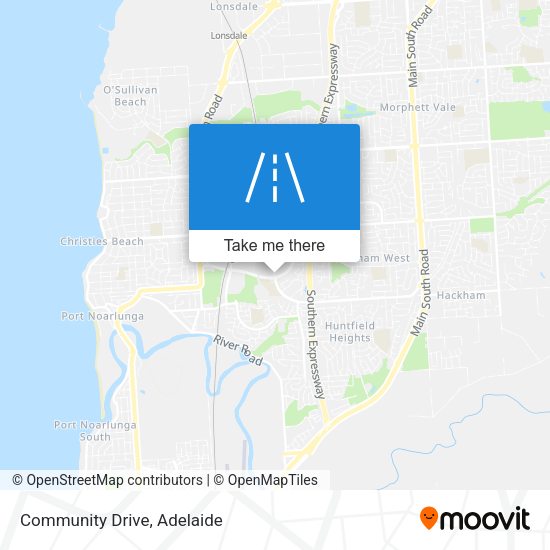 Community Drive map