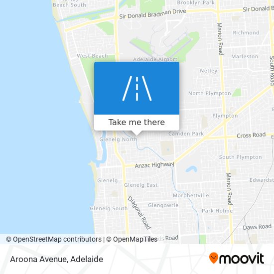 Aroona Avenue map