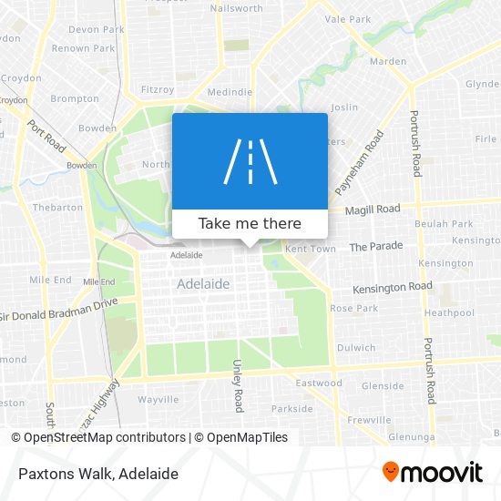 Paxtons Walk map