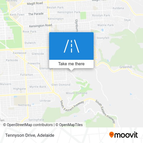 Tennyson Drive map