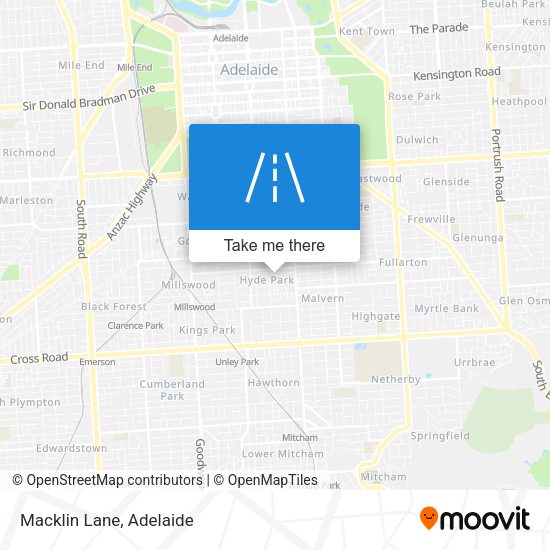 Macklin Lane map