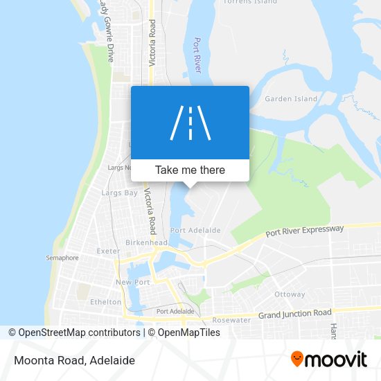 Moonta Road map