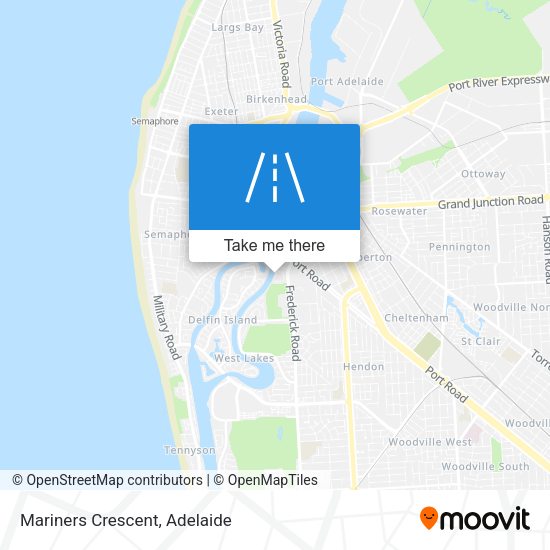 Mariners Crescent map