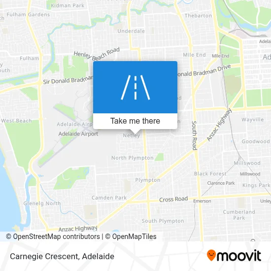 Carnegie Crescent map