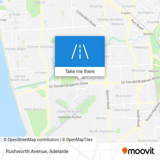 Rushworth Avenue map