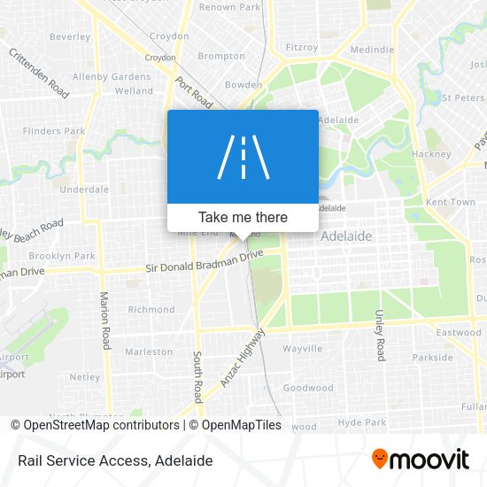 Rail Service Access map
