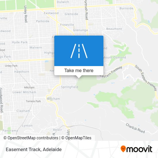 Easement Track map