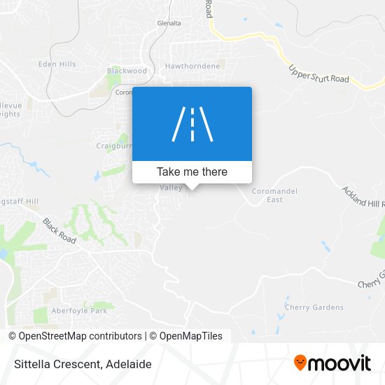 Sittella Crescent map