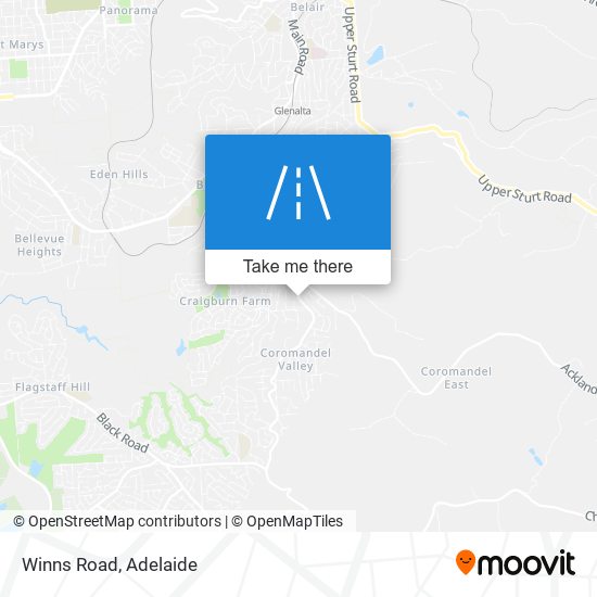 Mapa Winns Road