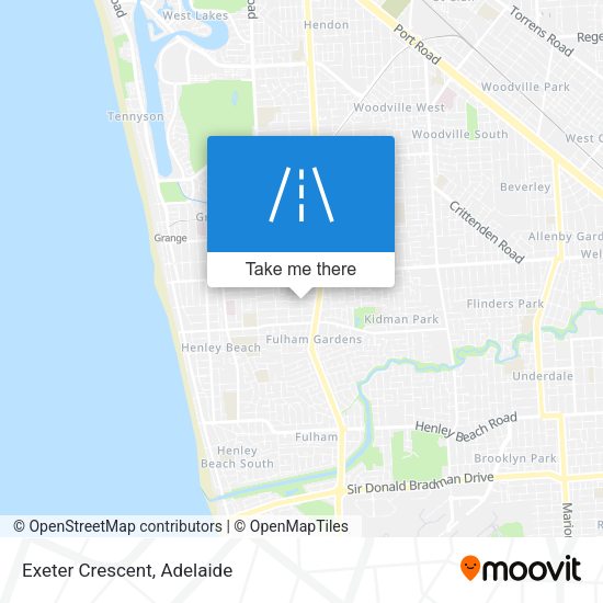 Exeter Crescent map