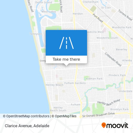 Clarice Avenue map