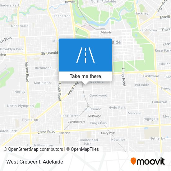 West Crescent map