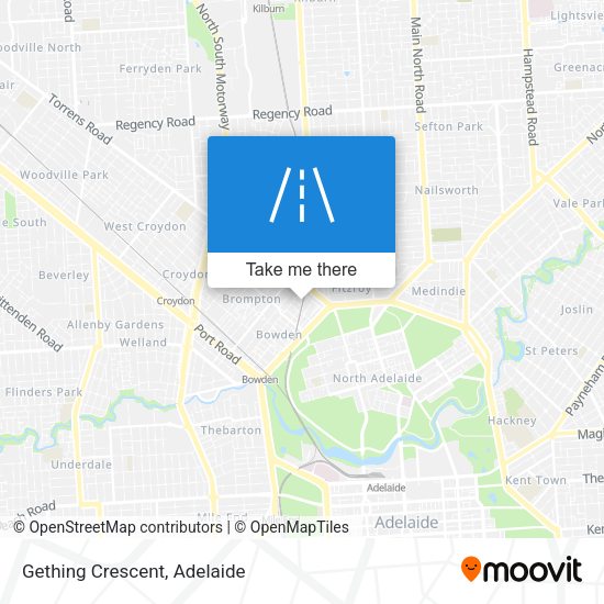 Gething Crescent map