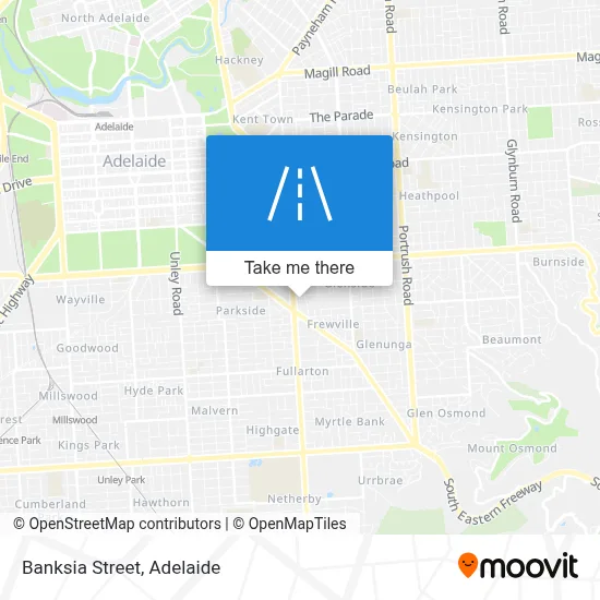 Banksia Street map