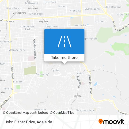 Mapa John Fisher Drive