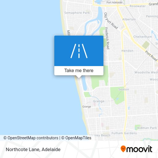 Northcote Lane map