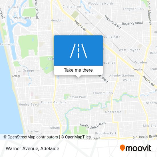 Warner Avenue map