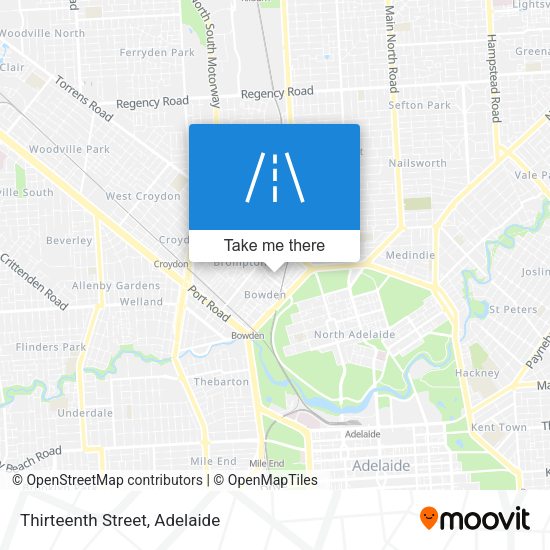 Thirteenth Street map