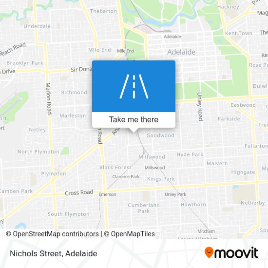 Nichols Street map