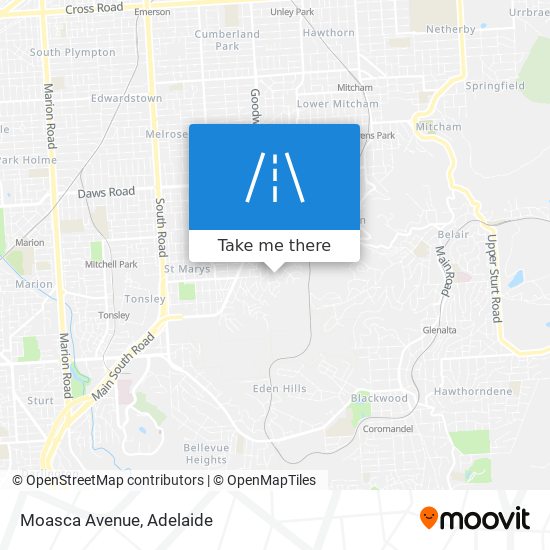 Moasca Avenue map