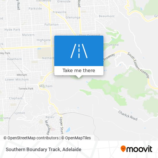 Southern Boundary Track map