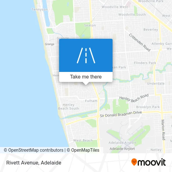 Mapa Rivett Avenue
