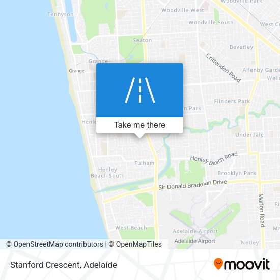 Stanford Crescent map