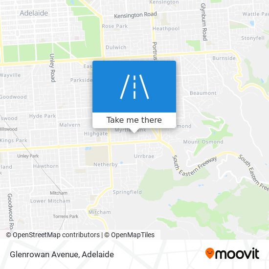 Mapa Glenrowan Avenue