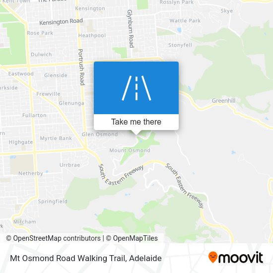 Mt Osmond Road Walking Trail map
