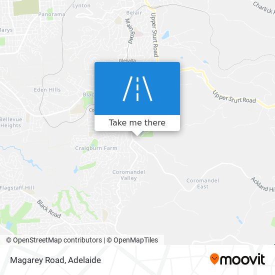 Mapa Magarey Road