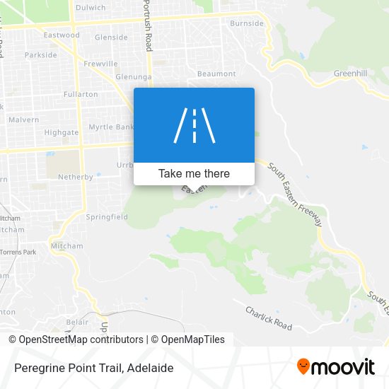 Peregrine Point Trail map