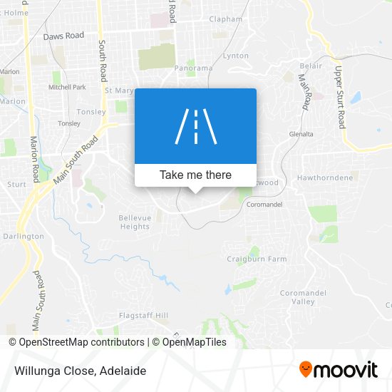 Willunga Close map