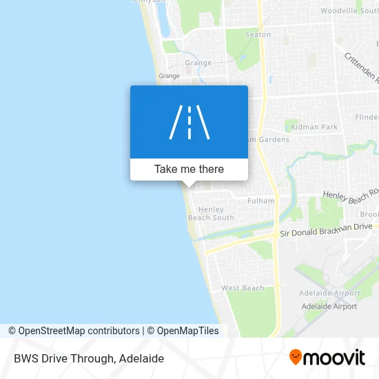 BWS Drive Through map