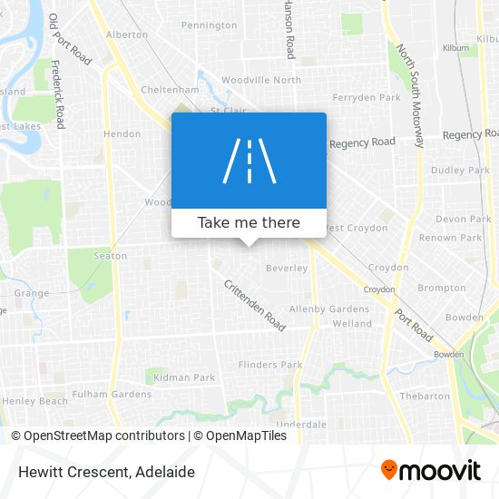 Hewitt Crescent map