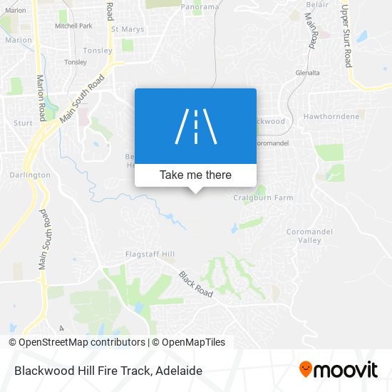 Blackwood Hill Fire Track map