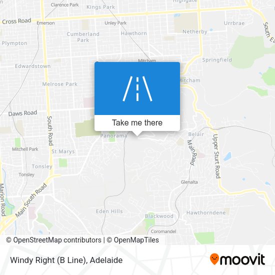 Windy Right (B Line) map