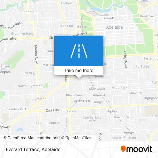 Everard Terrace map