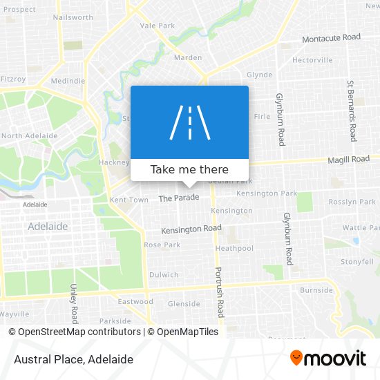 Austral Place map
