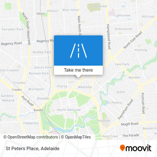 St Peters Place map