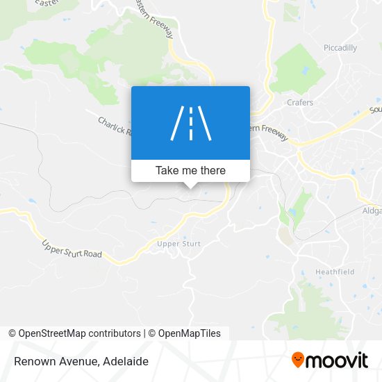Renown Avenue map