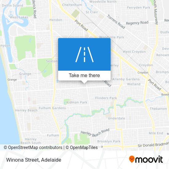 Winona Street map