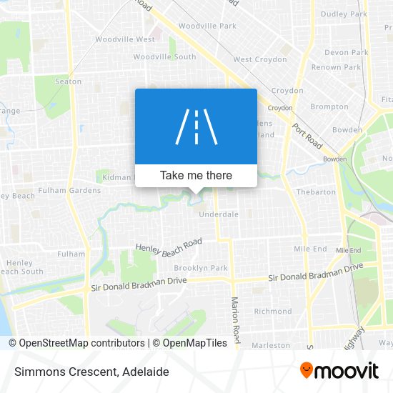 Simmons Crescent map