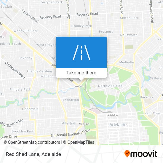 Red Shed Lane map