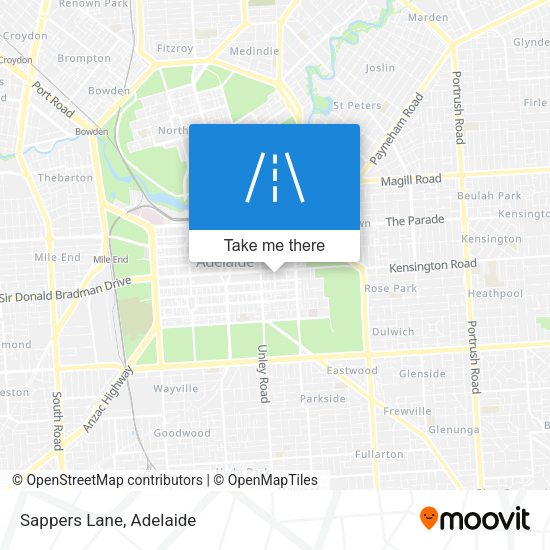Sappers Lane map