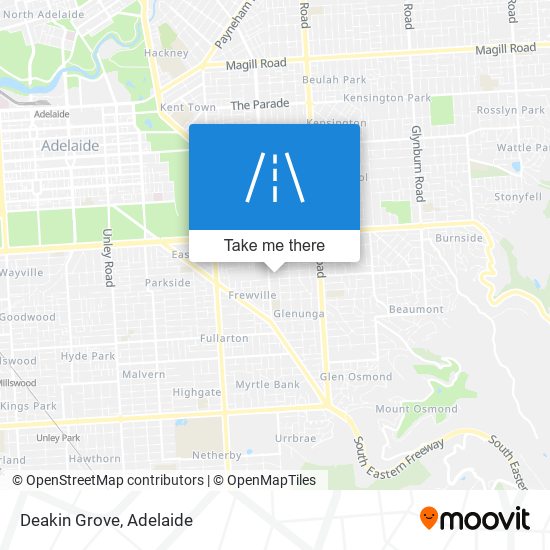 Mapa Deakin Grove